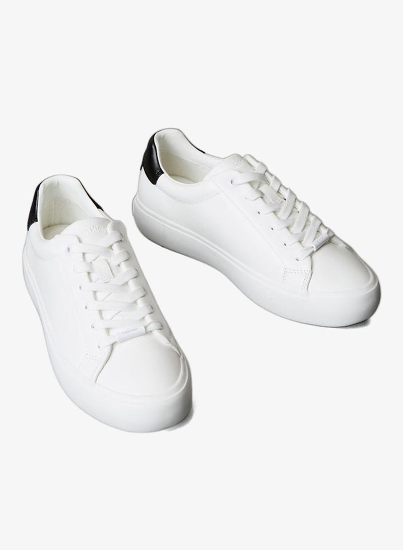 Calvin Klein Smooth Leather Embossed Logo Trainers for Women - Image 3