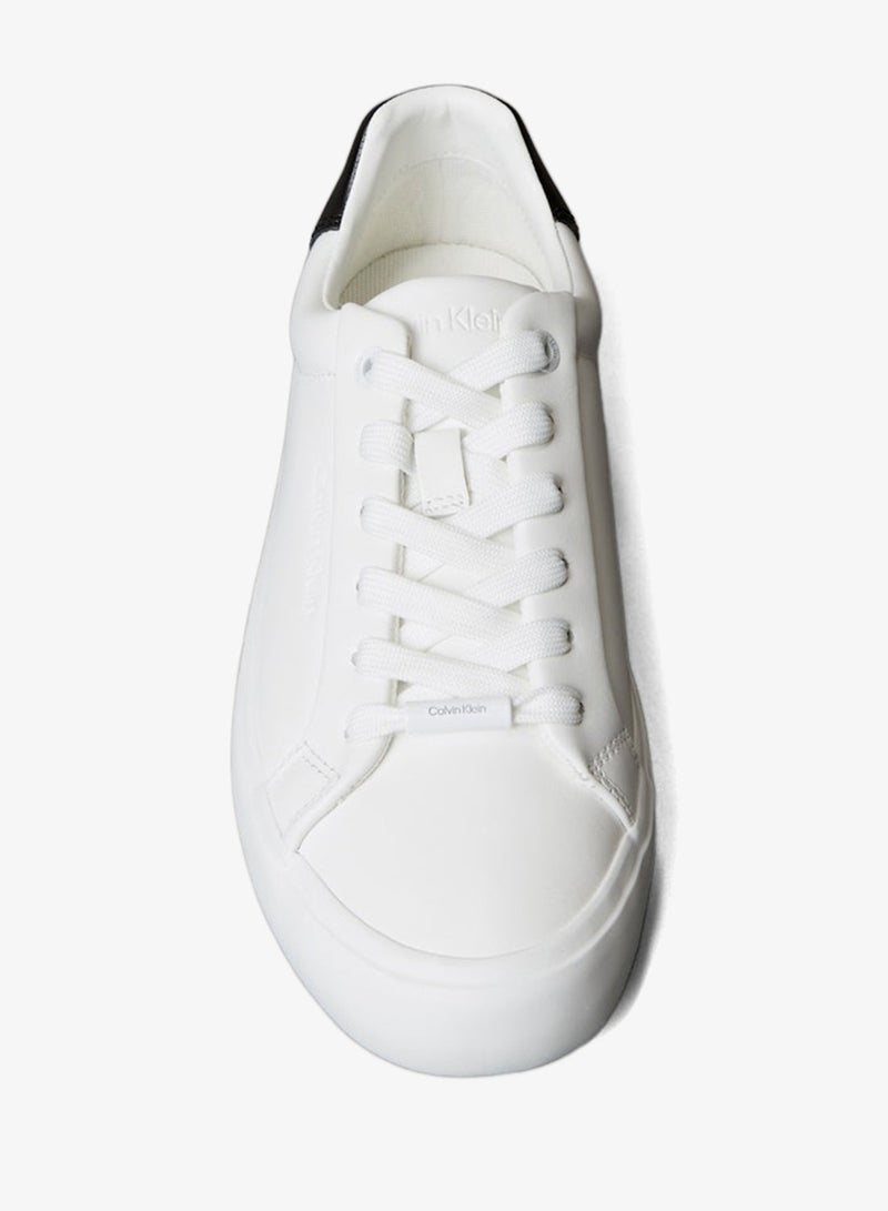 Calvin Klein Smooth Leather Embossed Logo Trainers for Women - Image 5