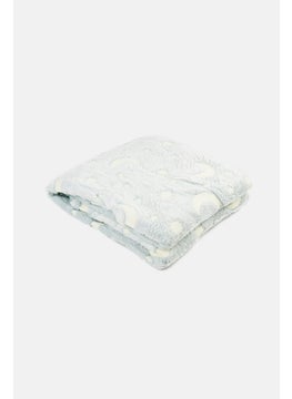Preschool Fun Kids Unisex Glow In The Dark Throw Blanket 130 x 160 cm, Light Grey  - Image 2