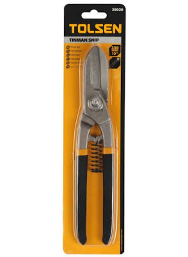TOLSEN TOLSEN 15030030 10" English Sheet Metal Scissors with zipper and insulator  - Image 2