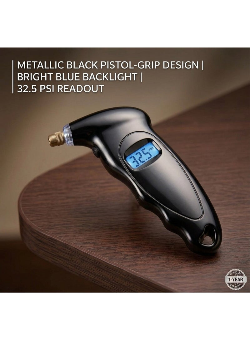 HERISTA Digital Tire Pressure Gauge with LCD Backlight - Image 2