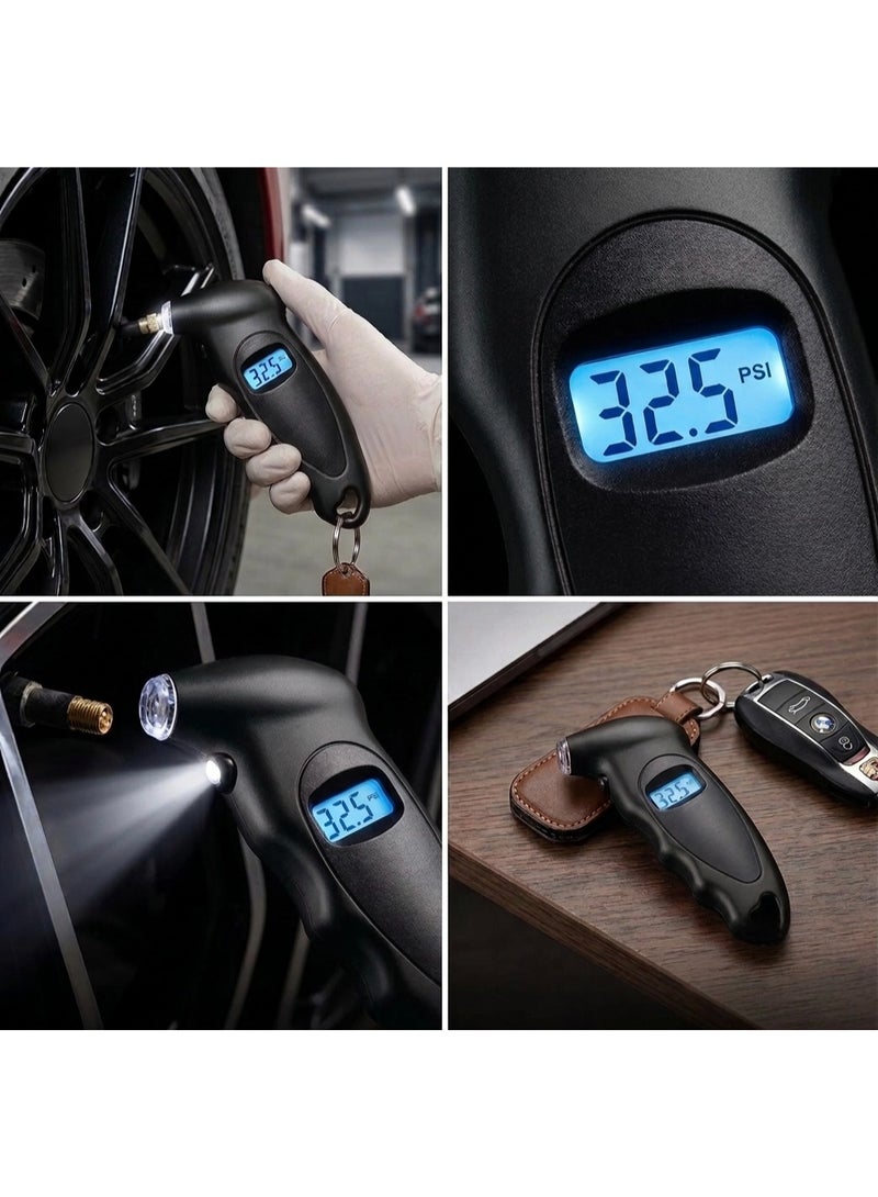 HERISTA Digital Tire Pressure Gauge with LCD Backlight - Image 1