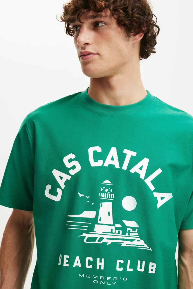 Cotton On  CROPPED FIT GRAPHIC T-SHIRT for Men | Best Price UAE