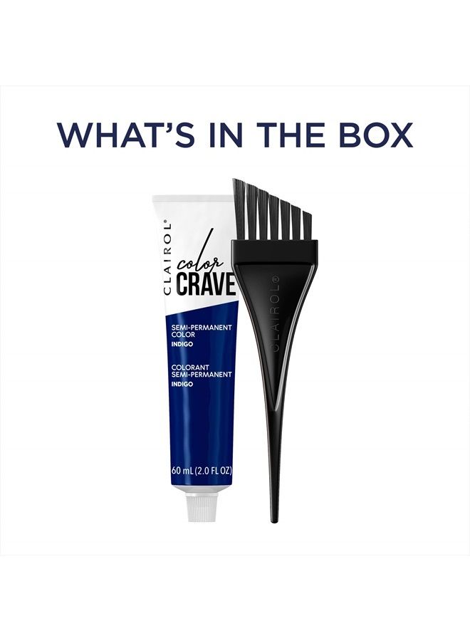 CLAIROL Color Crave Semi-Permanent Hair Dye, Indigo Hair Color, 1 Count - Image 4
