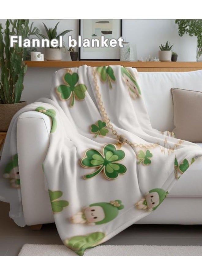 general Flannel thin blanket (warm and comfortable, suitable for sleep, gaming, dust removal and sandproof) 150cm*200cm - 1148 - Image 1