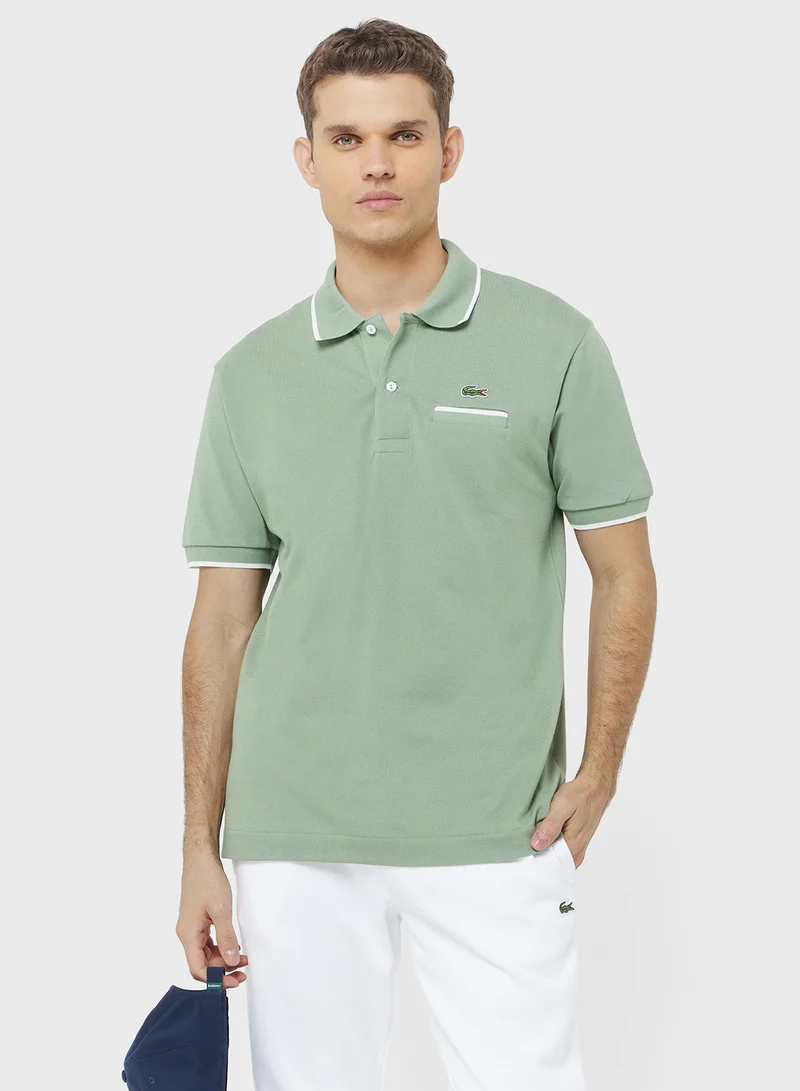 LACOSTE Pocket Detail Polo
