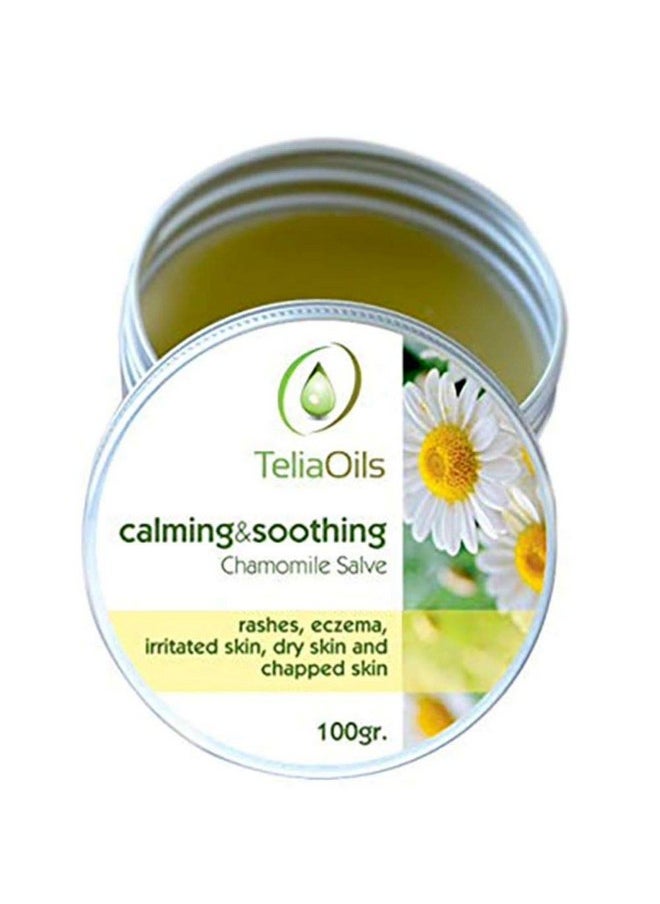 teliaoils Pure Chamomile Salve Natural Wild Chamomile Moisturizing Balm For Dry Itchy Skin Herbal Hands Body & Face Ointment Baby Diaper Rash Relief Soothes & Calms Chapped Skin (50 Ml)  - Image 1