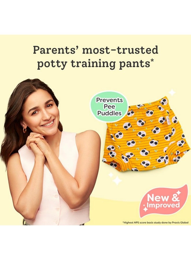 superbottoms Unisex Padded Underwear|For Potty Training & Mess-Free Diaper-Free Time|Prevents Pee Puddles|3 Layers Of Premium Cotton Padding (No Sponge)|(Jungle Jam, Size: 2, Pack Of 12) - Image 2