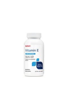 GNC Vitamin E 100% Natural 1000Iu 60 Softgels  - Image 1