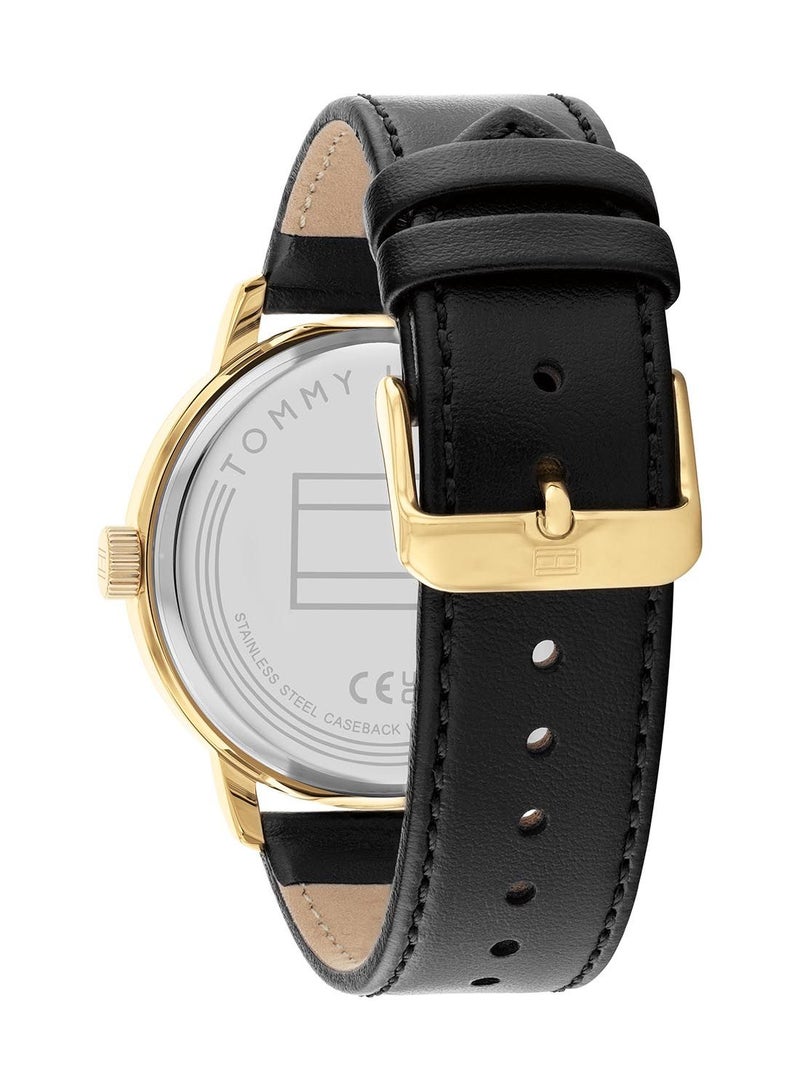 TOMMY HILFIGER ساعة يد جلدية انالوج 1710509 - Image 2