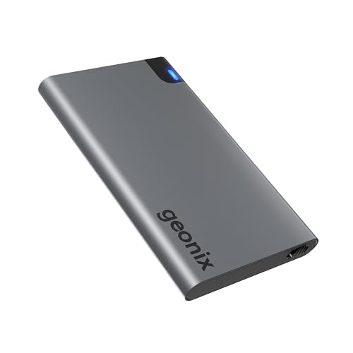 Geonix PowerShell AL1 500GB Portable External Hard Drive 2.5-Inch SATA USB 3.1, Upto 5Gbps with UASP Support, LED Indicator, Shockproof Protection, Aluminium Case with 3 Year Warranty (Gray) - Image 1