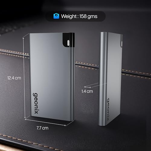 Geonix PowerShell AL1 500GB Portable External Hard Drive 2.5-Inch SATA USB 3.1, Upto 5Gbps with UASP Support, LED Indicator, Shockproof Protection, Aluminium Case with 3 Year Warranty (Gray) - Image 5