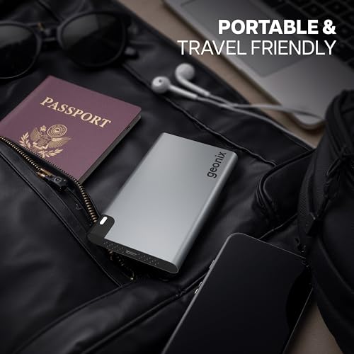 Geonix PowerShell AL1 500GB Portable External Hard Drive 2.5-Inch SATA USB 3.1, Upto 5Gbps with UASP Support, LED Indicator, Shockproof Protection, Aluminium Case with 3 Year Warranty (Gray) - Image 4