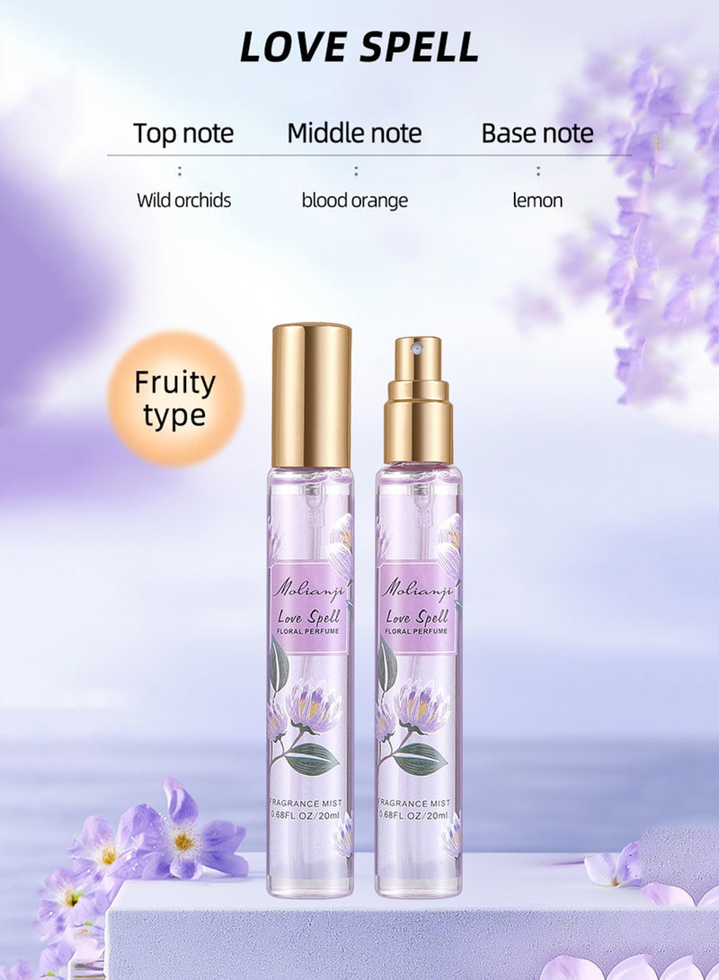 Perfume Gift Set For Women, 5 Pcs Perfume Set Holiday Gifts for Her, Long-Lasting Fresh Floral Aromatic Fragrance,  Ladies Perfume Set For Dating,  Birthday, Gift To Girlfriend, Eau de Parfum For Women