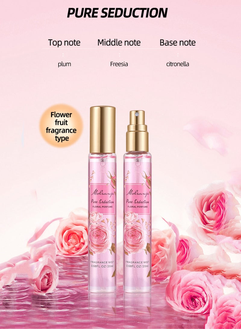 Perfume Gift Set For Women, 5 Pcs Perfume Set Holiday Gifts for Her, Long-Lasting Fresh Floral Aromatic Fragrance,  Ladies Perfume Set For Dating,  Birthday, Gift To Girlfriend, Eau de Parfum For Women