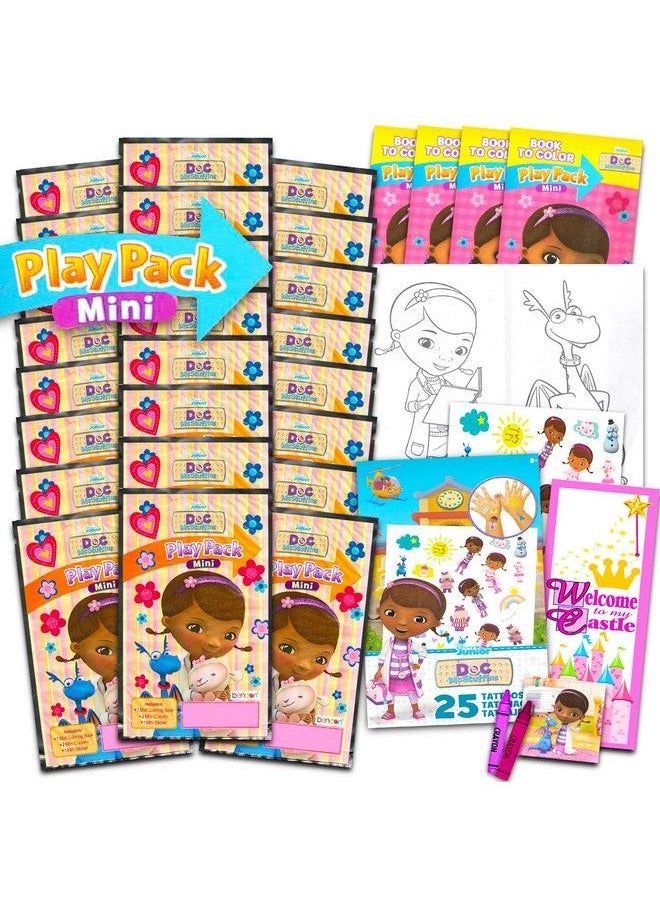 Classic Disney Disney Doc Mcstuffins Mini Party Favors Set For Kids Bundle With 24 Mini Doc Mcstuffins Grab N Go Play Packs With Coloring Pages Stickers And More (Doc Mcstuffins Birthday Party Supplies)  - Image 1