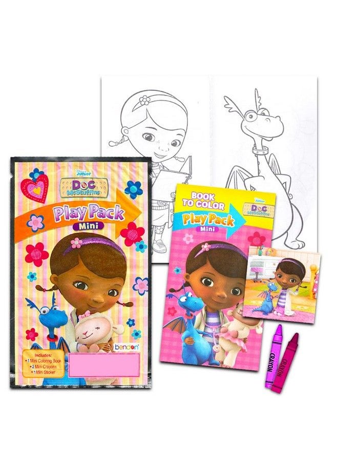 Classic Disney Disney Doc Mcstuffins Mini Party Favors Set For Kids Bundle With 24 Mini Doc Mcstuffins Grab N Go Play Packs With Coloring Pages Stickers And More (Doc Mcstuffins Birthday Party Supplies)  - Image 3