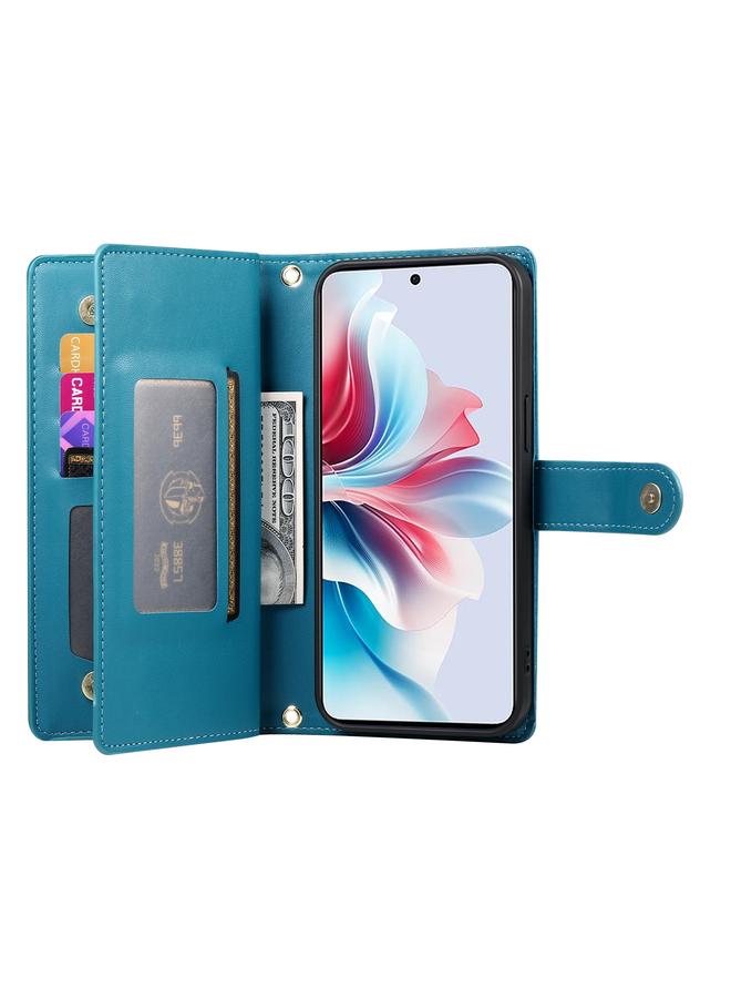 S-TOP Case For OPPO Reno11 F Nine Card-slot Zipper Wallet Bag Leather Phone Case - Image 3