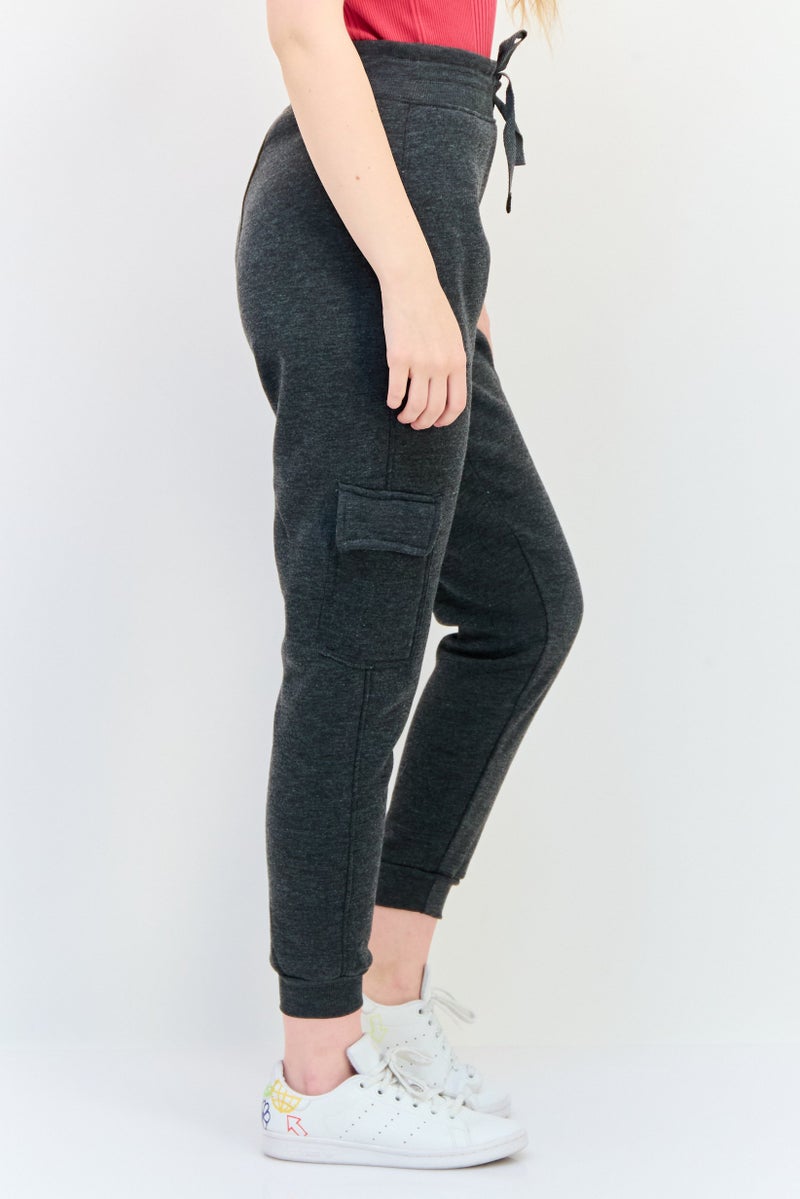 BSP Women Sportswear Fit Outdoor Jogger Pants, Dark Grey  - Image 4
