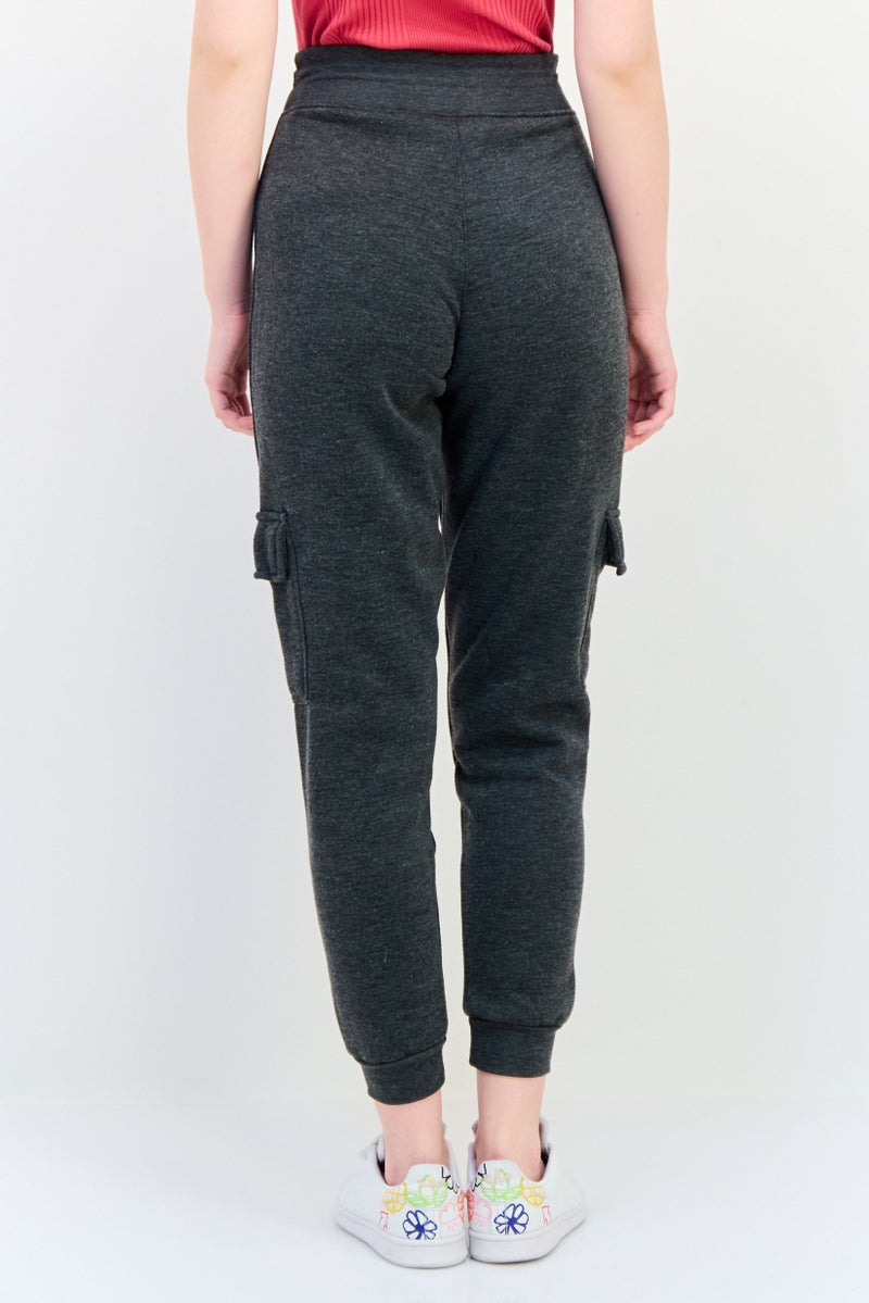 BSP Women Sportswear Fit Outdoor Jogger Pants, Dark Grey  - Image 3
