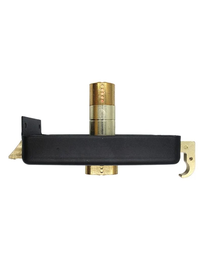 Rim Lock Heavy Duty Door Lock with 3 Keys Black Metal Lock for Wooden Door Metal Door Gate Main Door Home Office Security 120mm - Image 4