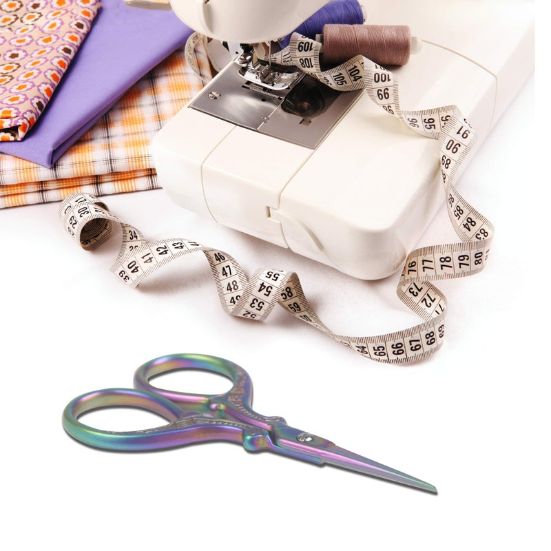 Hisuper Cute 3.6inch Embroidery Scissors Crafting Sewing Threading Needlework Scissors with Leather Scissor Cover for Sewing Handicrafts Tool Craft Art Work and Everyday Use - Image 5