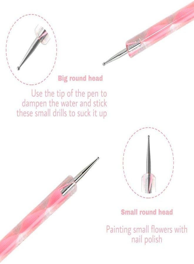 LA VENUST Nail Art Dotting Marbleizing Tool Pen for Nail Decoration Stamping 5 Pcs - Image 4