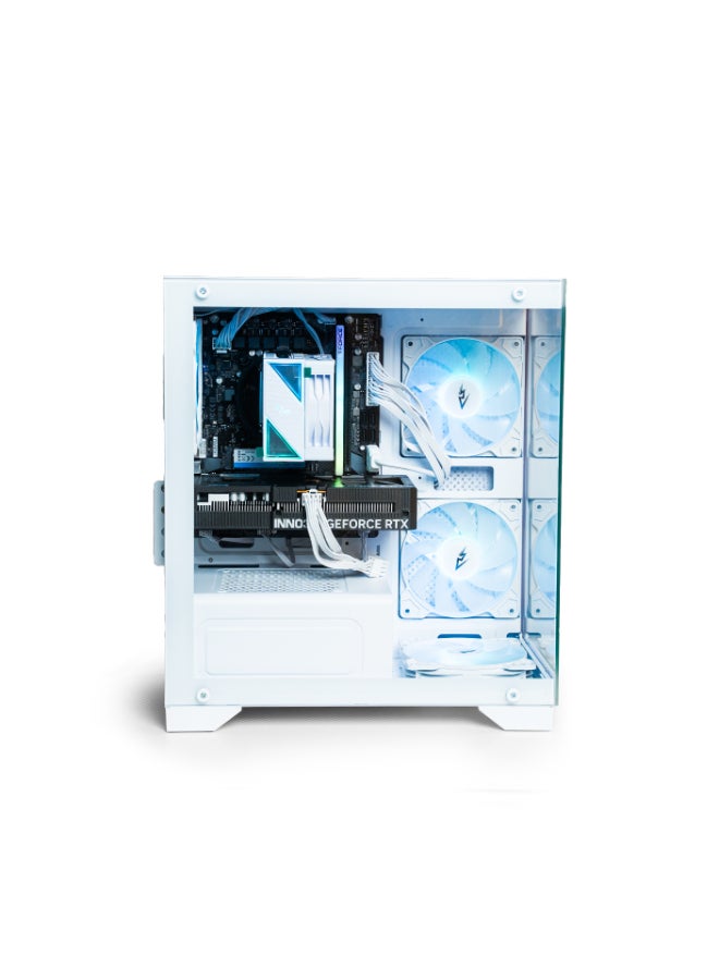Setup Master Gaming PC with Intel Core i5-14400F Processor/16GB RAM DDR4/1TB SSD/NVIDIA GeForce RTX 5060 Graphics Card/Windows 11 Pro+ Mouse and Keyboard and Wireless Card White - Image 3