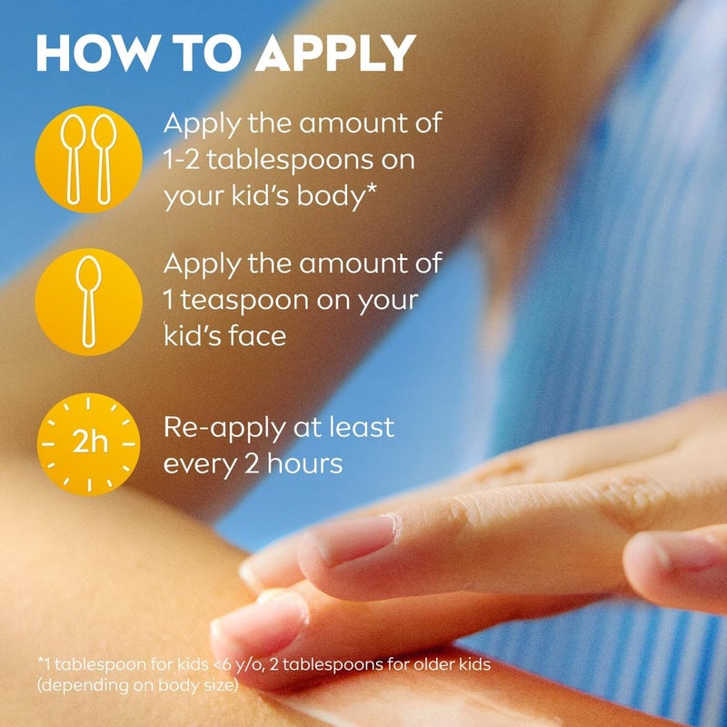 نيفيا سان كيدز لوشن ( SUN Kids Lotion)، واقي شمسي ضد أشعة UVA وUVB، مرطب ومناسب للاستخدام أثناء اللعب، مع درجة حماية SPF 50+، سعة 200 مل - Image 2