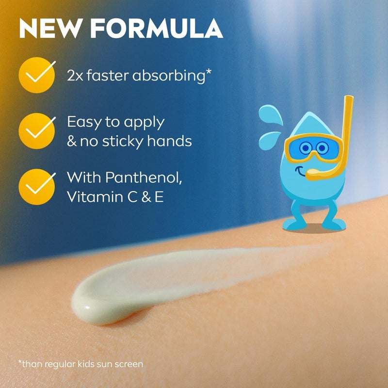 نيفيا سان كيدز لوشن ( SUN Kids Lotion)، واقي شمسي ضد أشعة UVA وUVB، مرطب ومناسب للاستخدام أثناء اللعب، مع درجة حماية SPF 50+، سعة 200 مل - Image 4