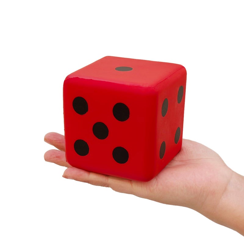 funnysquee 315 Inches Foam Dice Toy A FunFilled Kawaii Dices Educational Toy for Kid Board Game and Learning Sessions Fortunate Red - Image 3