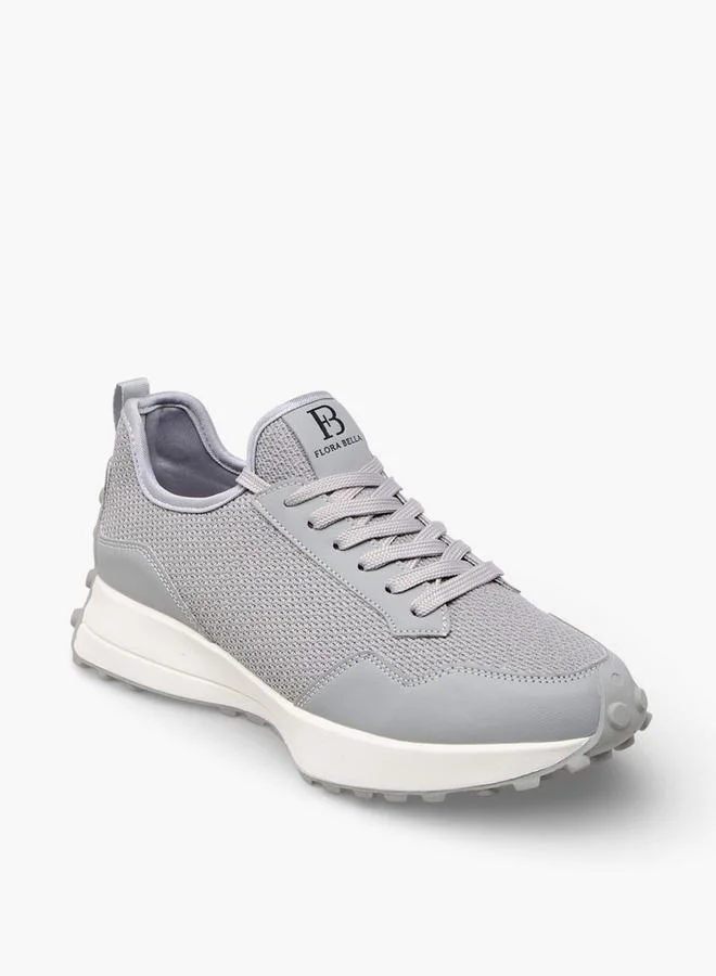Flora Bella By Shoexpress GREY Flora Bella Women Lace-Up Sneakers for Women | Best Price UAE