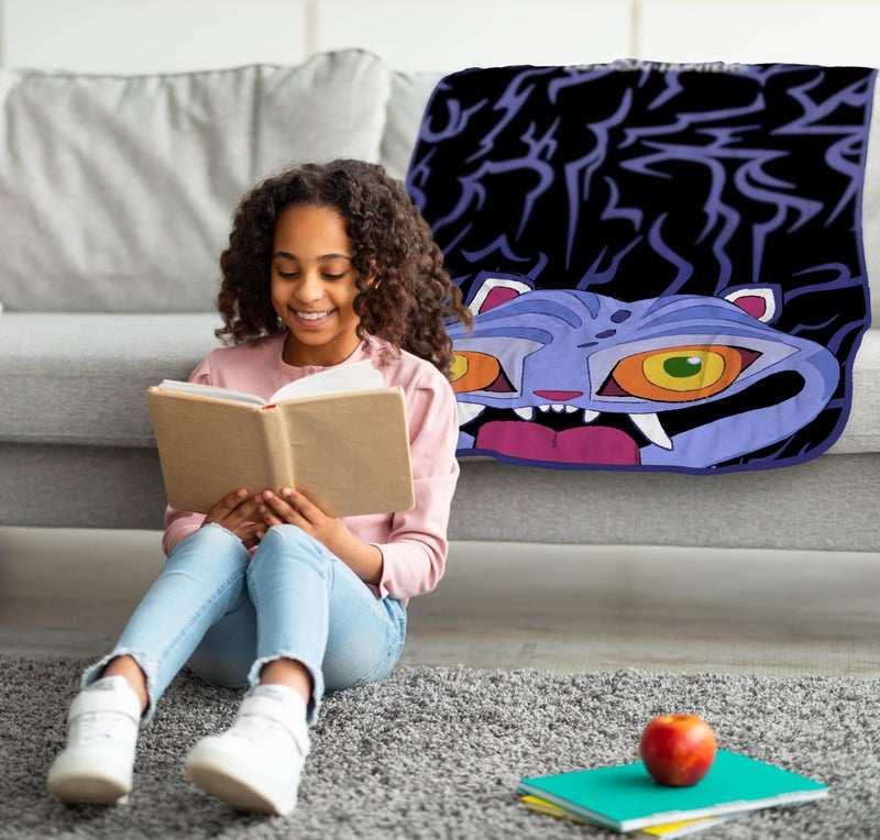 Jay Franco Kids Plush Throw Blanket â€“ Ultra Soft Cozy Plush Fleece for Bed, Couch, Sofa, Home DÃ©cor, Official Licensed Derpy, Black - Kpop Demon Hunters, 46x60 - Throw Blanket - Image 2
