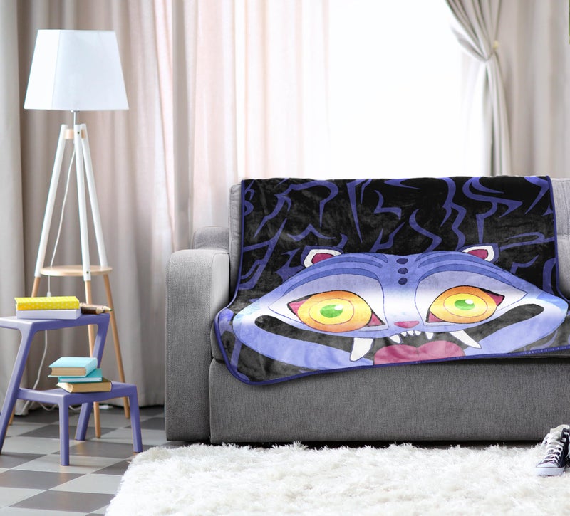 Jay Franco Kids Plush Throw Blanket â€“ Ultra Soft Cozy Plush Fleece for Bed, Couch, Sofa, Home DÃ©cor, Official Licensed Derpy, Black - Kpop Demon Hunters, 46x60 - Throw Blanket - Image 3