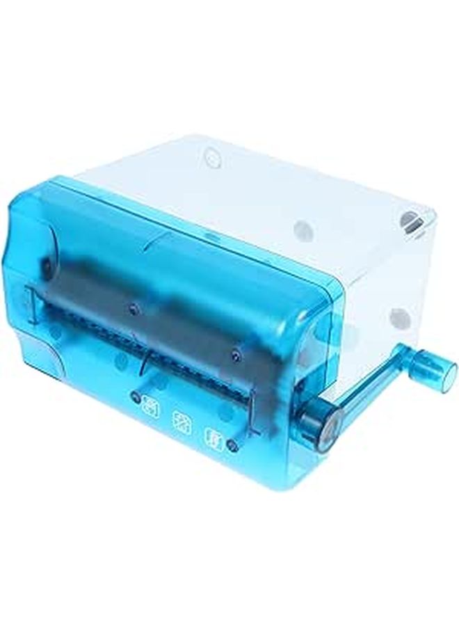 Portable Hand Paper Shredder Desktop Manual Shredder Blue For Home Office Document Cutting - Image 1