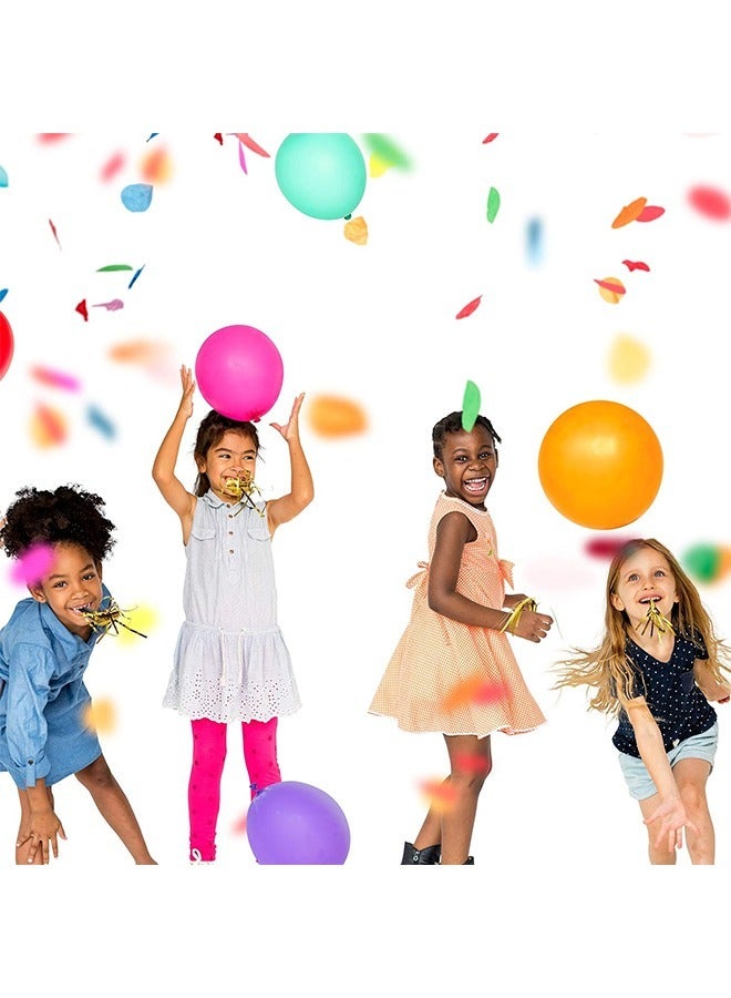 6Pcs Blowouts Noisemakers, Funny Party Blowouts, Colorful Musical Paper Noisemakers Blowouts Whistles, Party Favors (Golden) - Image 5