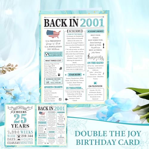 Launrada 25th Birthday Gifts for Women Unique Gift for 25 Year Old Woman Cool 25 Years Old Birthday Gifts for Her Funny Gift Ideas for 25 Year Olds Female Happy 25th Bday Decorations for Young Women Daughter - Image 4
