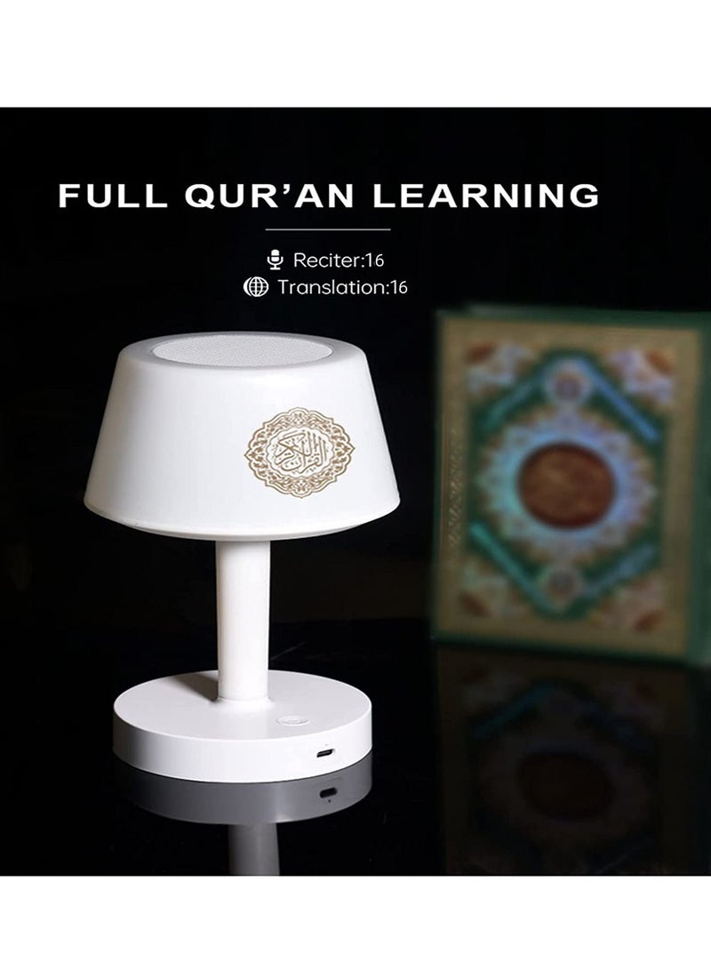 Table Lamp Quran Speaker,Muslim Bluetooth Speaker,Digital Bluetooth Speaker with Bluetooth Remote&Mobile App Night Light Desk Lamp for Kids - Image 2