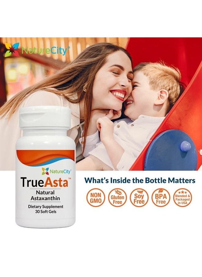 NatureCity True-Asta AstaReal Natural Astaxanthin 6mg – Joint Muscle Skin Eye Support 30 Soft Gels  - Image 5