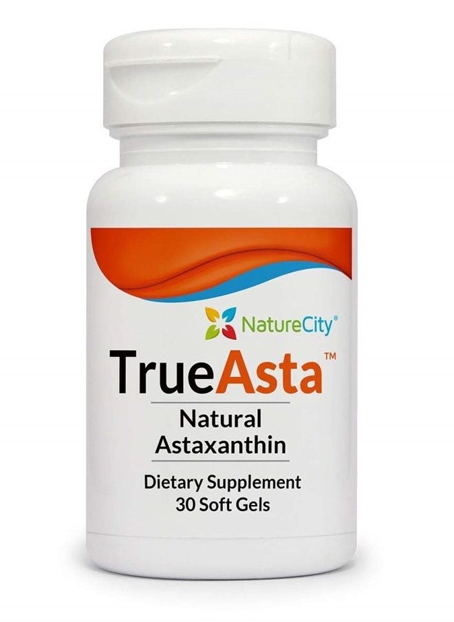NatureCity True-Asta AstaReal Natural Astaxanthin 6mg – Joint Muscle Skin Eye Support 30 Soft Gels  - Image 1