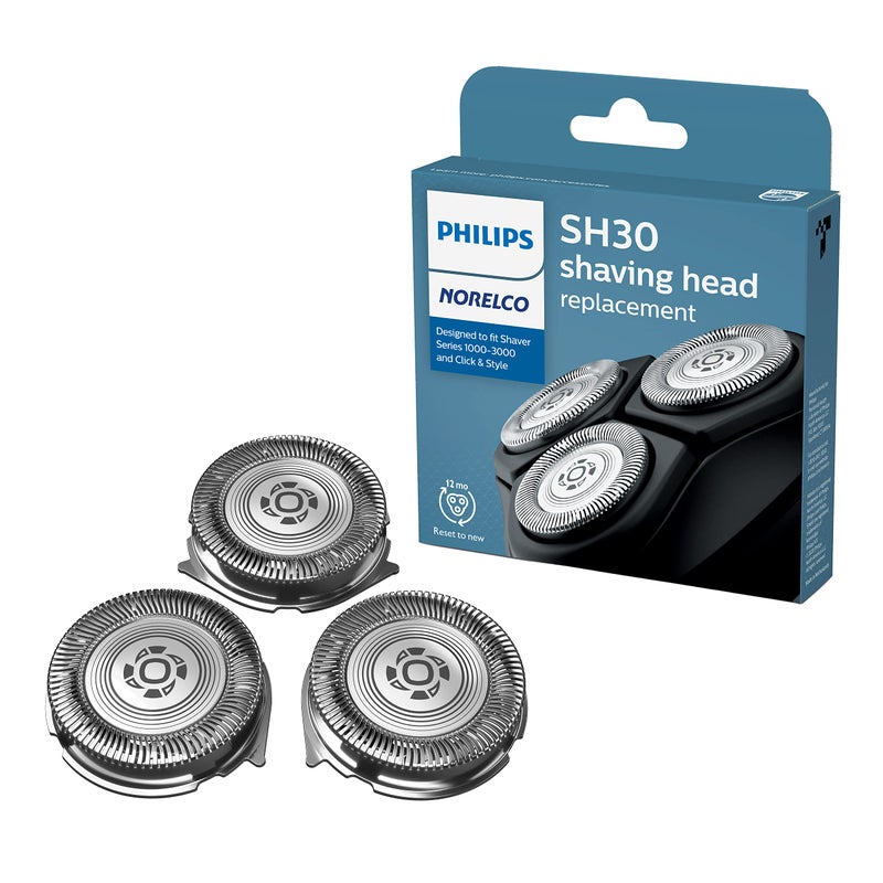 Norelco Philips Norelco SH3052 Shaving Heads Compatible with Philips Shavers Series 1000 3000 and 5000 Powerful Performance SelfSharpening 3 Pieces Model SH3052 - Image 1
