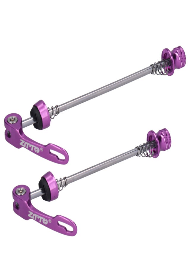 ZTTO 2pcs Road Mountain Bicycle Quick Release Skewers Bike Front Rear Skewer AccessoryPurple - Image 5