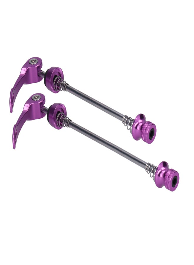 ZTTO 2pcs Road Mountain Bicycle Quick Release Skewers Bike Front Rear Skewer AccessoryPurple - Image 4