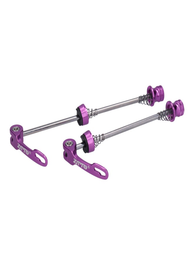 ZTTO 2pcs Road Mountain Bicycle Quick Release Skewers Bike Front Rear Skewer AccessoryPurple - Image 2