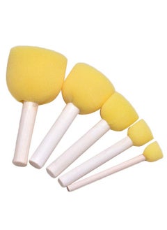 5 Pcs Round Stencil Sponge Yellow Dabber Wooden Handle Foam Brush Furniture Art Crafts Painting Tool Supplies Painting Stippler Set Diy Painting Tools In 5 Sizes - pzsku/Z92F764A72DDA57F1F035Z/45/_/1724827056/9dc7d812-b4b1-4a46-b179-7ef71b9710c4