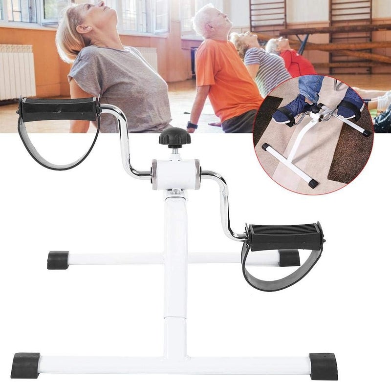 woobles Under Desk Pedal, Multifunctional Mini Exercise Bike for Elderly Women Man Stationary Cycle Pedal Hand Foot Pedal Trainer Exerciser Exercise Bike Tool - Image 2
