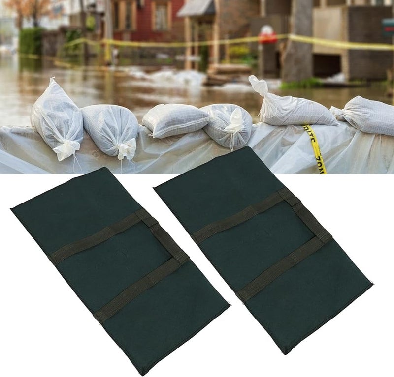 قطعتان حاجز قابل لإعادة الاستخدام ذاتي التمدد للحماية من الفيضانات، كيس راتنج ماص للماء للأبواب والنوافذ - Image 3