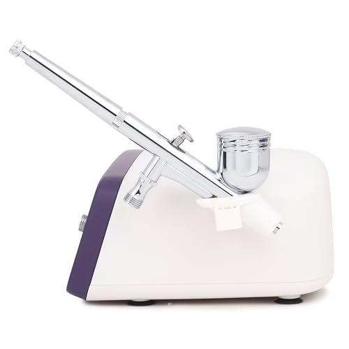 Khaitan Mini Airbrush Kit With Auto Stop Compressor & Air Regulator Dual Action Airbrush (Pen Gun) for Cake Decoration,Make Up,Nails Design,Tattoo,Model Painting Airbrush ABK-70 - Image 5