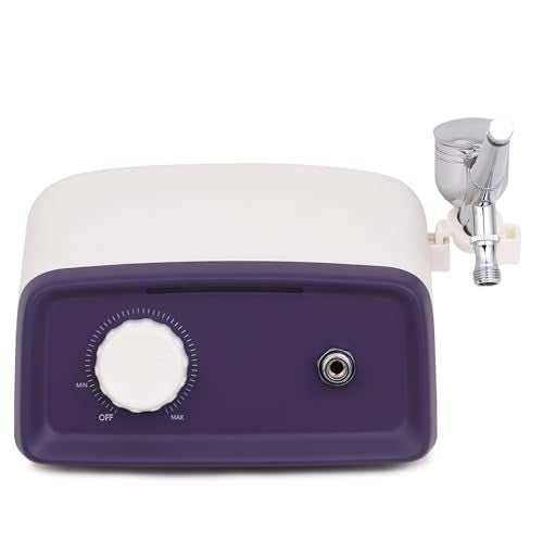 Khaitan Mini Airbrush Kit With Auto Stop Compressor & Air Regulator Dual Action Airbrush (Pen Gun) for Cake Decoration,Make Up,Nails Design,Tattoo,Model Painting Airbrush ABK-70 - Image 3