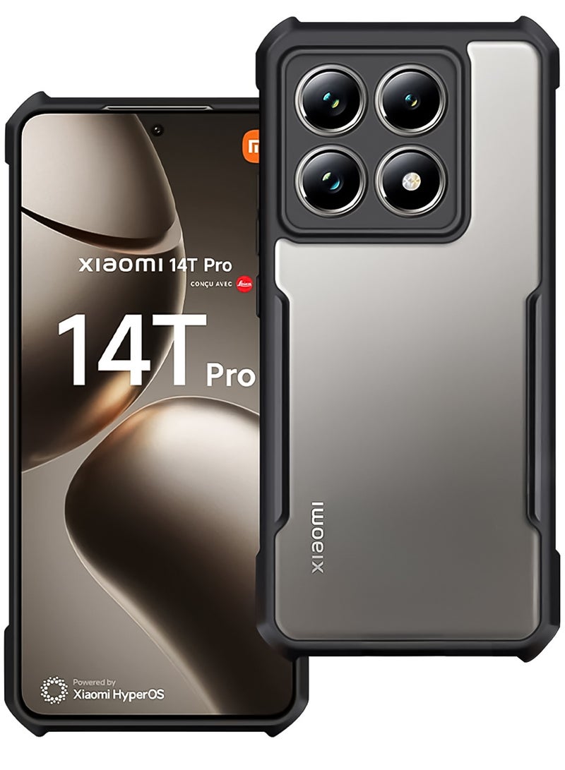 For Xiaomi 14T Pro Case, Camera Lens Protection Back Cover, TPU Shockproof Bumper Mobile Phone Case Anti-Yellowing Slim Fit Protective Casing - Image 1